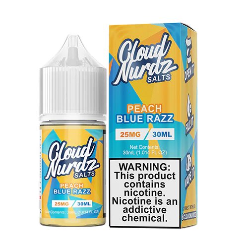 Cloud Nurdz Salts Peach Blue Razz