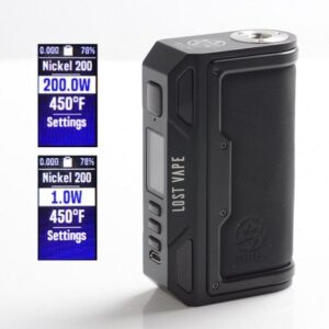 Lost Vape Thelema Mod Only Black Calf Leather