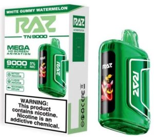 Raz TN9000 9000 puffs White Gummy Watermelon